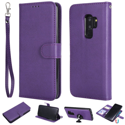 Solid Color Horizontal Flip Protective Case with Holder & Card Slots & Wallet & Photo Frame & Lanyard, For Galaxy S9+, For Galaxy S10 5G, For Galaxy S10+, For Galaxy S10