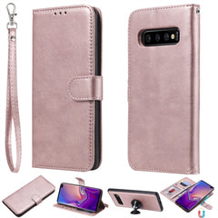 Solid Color Horizontal Flip Protective Case with Holder & Card Slots & Wallet & Photo Frame & Lanyard, For Galaxy S10+, For Galaxy S10, For Galaxy S10e, For Xiaomi Pocophone F1, For Xiaomi Mi 8 Lite