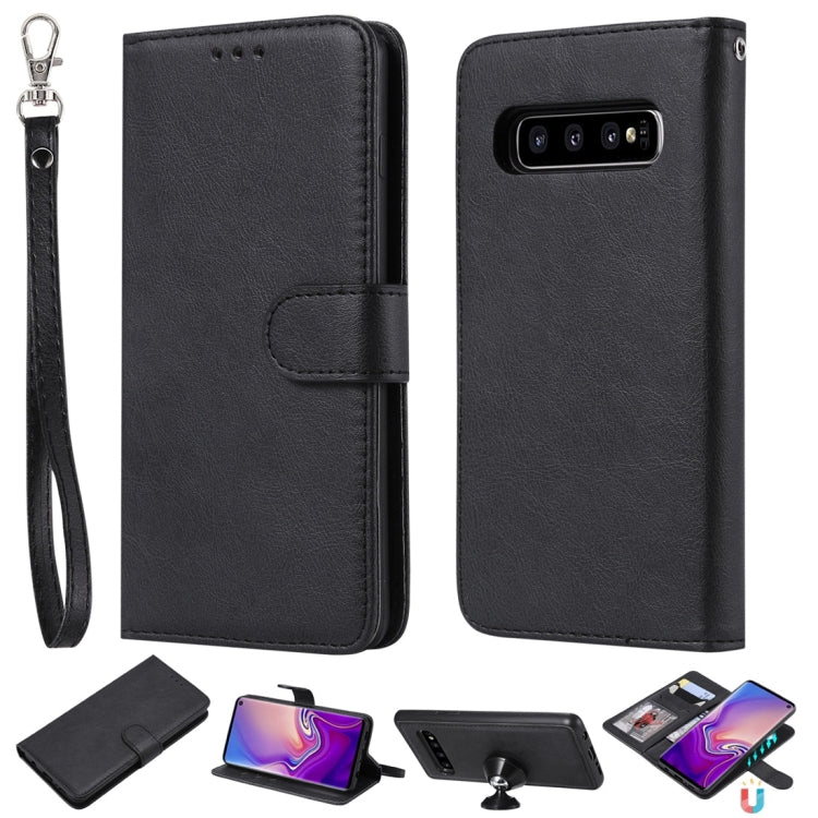 Einfarbige horizontale Flip-Schutzhülle mit Halter &amp; Kartenfächern &amp; Geldbörse &amp; Bilderrahmen &amp; Schlüsselband, für Galaxy S10+, für Galaxy S10, für Galaxy S10e, für Xiaomi Pocophone F1, für Xiaomi Mi 8 Lite
