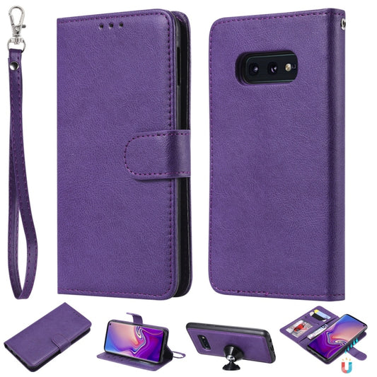 Solid Color Horizontal Flip Protective Case with Holder & Card Slots & Wallet & Photo Frame & Lanyard, For Galaxy S10e, For Xiaomi Pocophone F1, For Xiaomi Mi 8 Lite