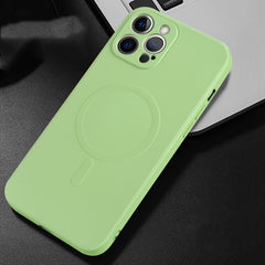 Liquid Silicone Full Coverage Magsafe Phone Case, For iPhone 12 mini, For iPhone 12, For iPhone 12 Pro, For iPhone 12 Pro Max