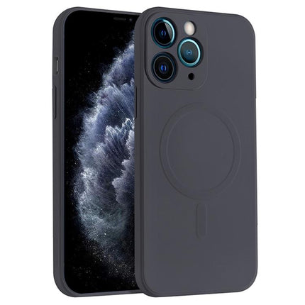 Liquid Silicone Full Coverage Magsafe Phone Case, For iPhone 11 Pro Max