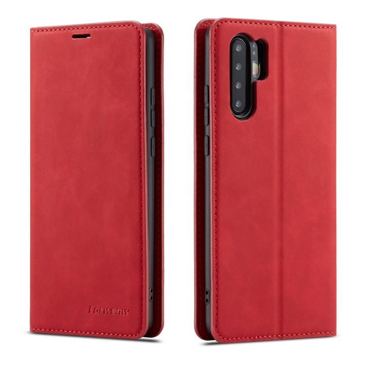 Forwenw Dream Series Oil Edge Strong Magnetism Horizontal Flip Leather Case with Holder & Card Slots & Wallet & Photo Frame, For Huawei P30, For Huawei P30 Lite, For Huawei P30 Pro, For Galaxy A10 / M10, For Galaxy A20, For Galaxy A30