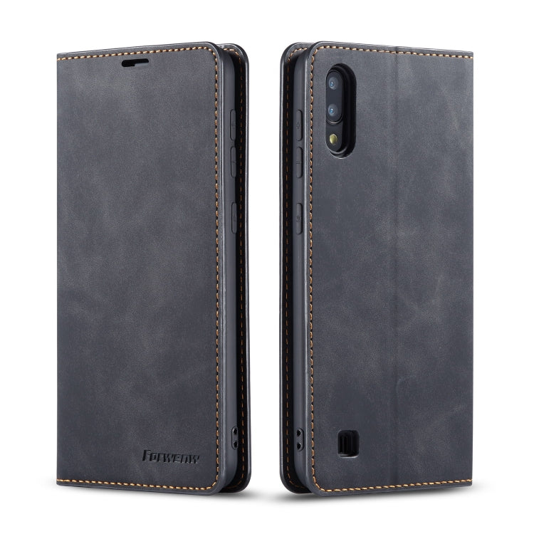 Forwenw Dream Series Oil Edge Strong Magnetism Horizontal Flip Leather Case with Holder & Card Slots & Wallet & Photo Frame, For Huawei P30, For Huawei P30 Lite, For Huawei P30 Pro, For Galaxy A10 / M10, For Galaxy A20, For Galaxy A30