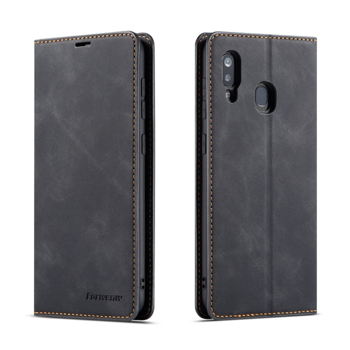 Forwenw Dream Series Oil Edge Strong Magnetism Horizontal Flip Leather Case with Holder & Card Slots & Wallet & Photo Frame, For Galaxy A40, For Galaxy A60, For Galaxy A20e, For Galaxy A50, For Galaxy A70, For Galaxy A80 / A90