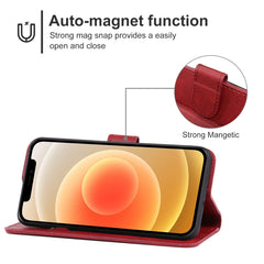 Leather Phone Case, For iPhone 12, For iPhone 12 mini, For iPhone 11 Pro Max, For iPhone 11 Pro, For iPhone 11, For iPhone SE 2022 / SE 2020 / 8 / 7