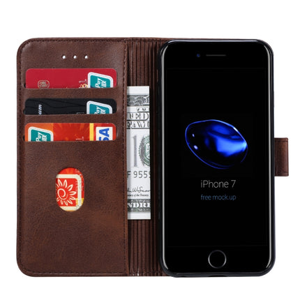 GUSSIM Magnetische horizontale Klapphülle aus Leder mit Halterung &amp; Kartenfächern &amp; Geldbörse, für iPhone 6, für iPhone 6 Plus, für iPhone 8 Plus / 7 Plus, für iPhone 8 / 7, für iPhone XS Max, für iPhone X / XS