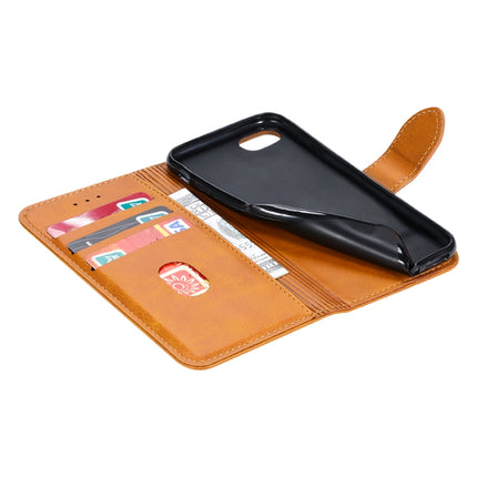 GUSSIM Magnetische horizontale Klapphülle aus Leder mit Halterung &amp; Kartenfächern &amp; Geldbörse, für iPhone 6, für iPhone 6 Plus, für iPhone 8 Plus / 7 Plus, für iPhone 8 / 7, für iPhone XS Max, für iPhone X / XS