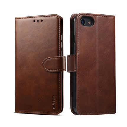 GUSSIM Magnetische horizontale Klapphülle aus Leder mit Halterung &amp; Kartenfächern &amp; Geldbörse, für iPhone 6, für iPhone 6 Plus, für iPhone 8 Plus / 7 Plus, für iPhone 8 / 7, für iPhone XS Max, für iPhone X / XS