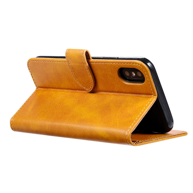 GUSSIM Magnetische horizontale Klapphülle aus Leder mit Halterung &amp; Kartenfächern &amp; Geldbörse, für iPhone XR, für iPhone 11, für iPhone 11 Pro, für iPhone 11 Pro Max