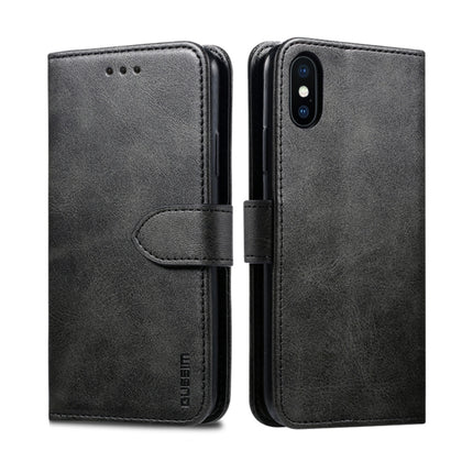 GUSSIM Magnetic Horizontal Flip Leather Case with Holder & Card Slots & & Wallet, For iPhone XS Max, For iPhone X / XS, For iPhone XR, For iPhone 11, For iPhone 11 Pro