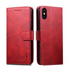 GUSSIM Magnetic Horizontal Flip Leather Case with Holder & Card Slots & & Wallet, For iPhone 6, For iPhone 6 Plus, For iPhone 8 Plus / 7 Plus, For iPhone 8  / 7, For iPhone XS Max, For iPhone X / XS