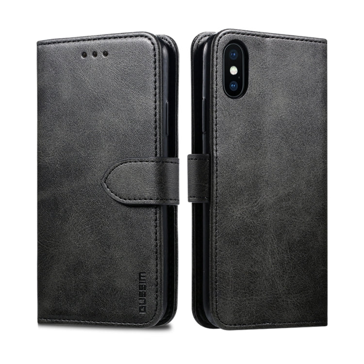 GUSSIM Magnetic Horizontal Flip Leather Case with Holder & Card Slots & & Wallet, For iPhone XR, For iPhone 11, For iPhone 11 Pro, For iPhone 11 Pro Max