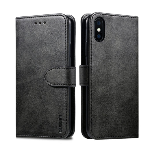 GUSSIM - Funda de piel con tapa horizontal magnética con soporte, ranuras para tarjetas y billetera, para iPhone XR, iPhone 11, iPhone 11 Pro, iPhone 11 Pro Max