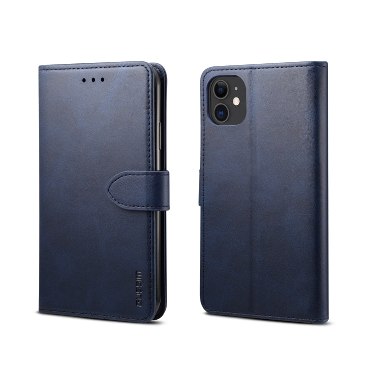 GUSSIM Magnetische horizontale Klapphülle aus Leder mit Halterung &amp; Kartenfächern &amp; Geldbörse, für iPhone XR, für iPhone 11, für iPhone 11 Pro, für iPhone 11 Pro Max