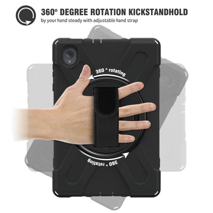 Silicone + PC Protective Tablet Case with Holder & Shoulder Strap, For Lenovo Tab K10 / M10 Plus