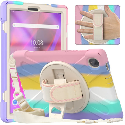Silicone + PC Protective Tablet Case with Holder & Shoulder Strap, For Lenovo Tab K10 / M10 Plus