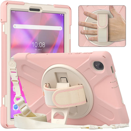 Silicone + PC Protective Tablet Case with Holder & Shoulder Strap, For Lenovo Tab K10 / M10 Plus