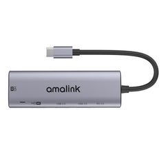 amalink 95126 Type-C / USB-C to Dual HDMI + 2 Ports USB + PD 3.0 Multi-function HUB, 95126