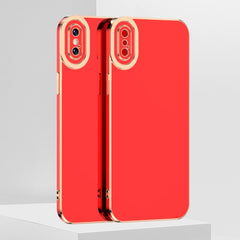 Funda de teléfono de TPU galvanizada 6D, para iPhone 11 Pro Max, para iPhone X/XS, para iPhone XR, para iPhone XS Max, para iPhone SE 2022/SE 2020/7/8