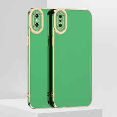 Funda de teléfono de TPU galvanizada 6D, para iPhone 11 Pro Max, para iPhone X/XS, para iPhone XR, para iPhone XS Max, para iPhone SE 2022/SE 2020/7/8