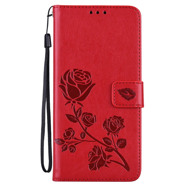 Rose Embossed Leather Phone Case, For Honor 50 Lite, For Honor 50, For Xiaomi 11T, For Xiaomi Redmi Note 11T 5G / Poco M4 Pro 5G
