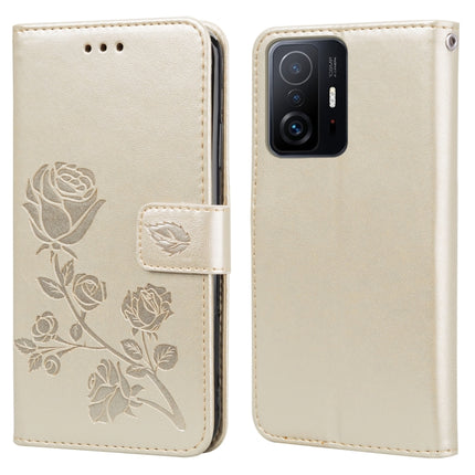 Rose Embossed Leather Phone Case, For Honor 50 Lite, For Honor 50, For Xiaomi 11T, For Xiaomi Redmi Note 11T 5G / Poco M4 Pro 5G