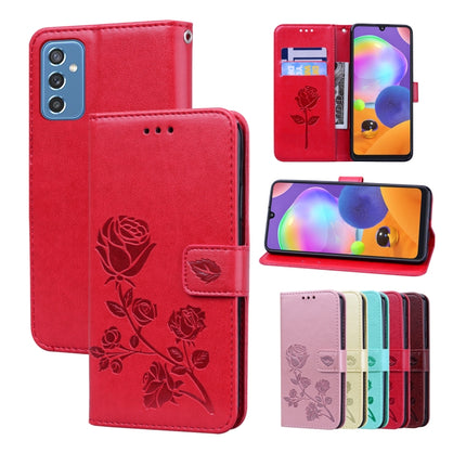 Rose Embossed Leather Phone Case, For Samsung Galaxy M52 5G, For Samsung Galaxy S22 5G, For Samsung Galaxy S22+ 5G, For Samsung Galaxy S22 Ultra 5G