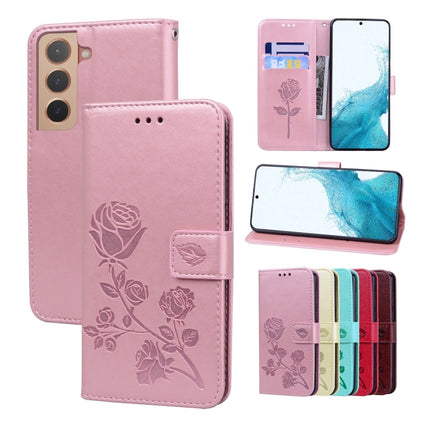 Rose Embossed Leather Phone Case, For Samsung Galaxy M52 5G, For Samsung Galaxy S22 5G, For Samsung Galaxy S22+ 5G, For Samsung Galaxy S22 Ultra 5G