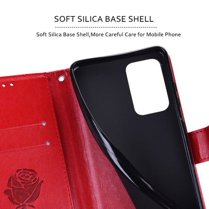 Rose Embossed Leather Phone Case, For Samsung Galaxy A02s