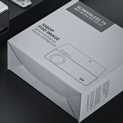 D5000 1920x1080P 420ANSI 6000Lumens LCD + LED HD Digital Projector,, Basic Version, Screen Mirroring, Android 9.0