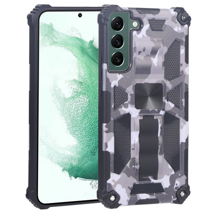 Camouflage Armor Shockproof TPU + PC Magnetic Protective Phone Case with Holder, For Samsung Galaxy A13 5G, For Xiaomi Mi 11T / 11T Pro, For Samsung Galaxy S22 5G, For Samsung Galaxy S22+ 5G
