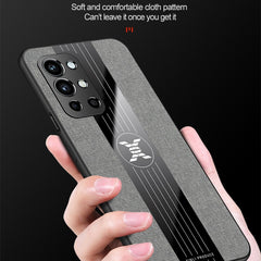 XINLI Stitching Cloth Texture Shockproof TPU Phone Case, For OnePlus 9R