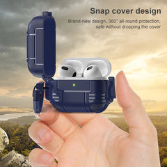 Traveler Earphone Protective Case with Hook & Lock Shell, For AirPods 3