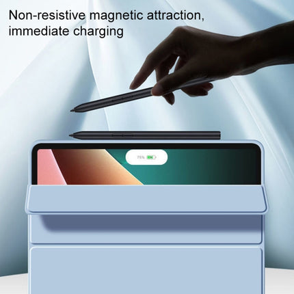 Skin Feel Matte Honeycomb Leather Tablet Case with Tri-fold Bracket, For Xiaomi Pad 5 / Pad 5 Pro