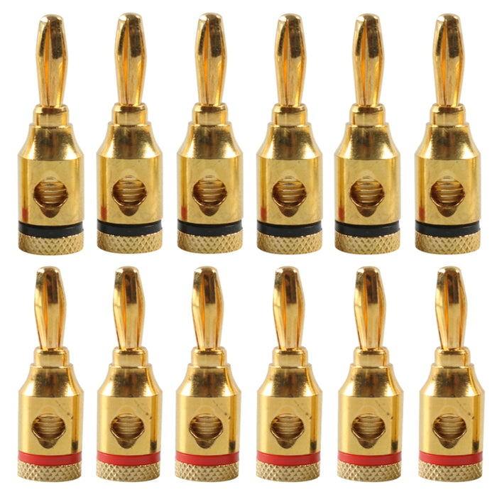 Car Gold-plated Red and Black 4mm Banana Head Audio Plug, A6520 12 in 1, A6521 24 in 1, A6522 32 in 1
