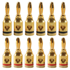Car Gold-plated Red and Black 4mm Banana Head Audio Plug, A6520 12 in 1, A6521 24 in 1, A6522 32 in 1