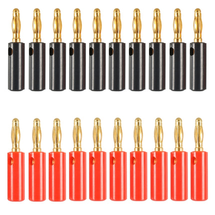 Car Red and Black Cover Gold-plated 4mm Banana Head Audio Plug, A6545 10 in 1, A6546 20 in 1, A6549 40 in 1