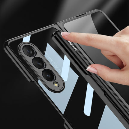 GKK Integrated Electroplating + Glass Phone Case with Pen Slot, For Samsung Galaxy Z Fold3 5G