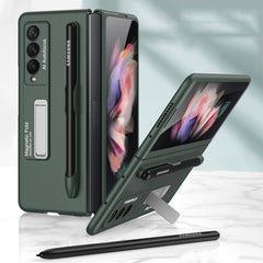 GKK Ultra-thin PC Phone Flip Case with Holder & Pen Slot, For Samsung Galaxy Z Fold3 5G