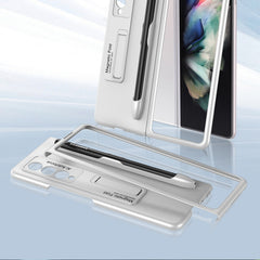 GKK Ultra-thin PC Phone Flip Case with Holder & Pen Slot, For Samsung Galaxy Z Fold3 5G