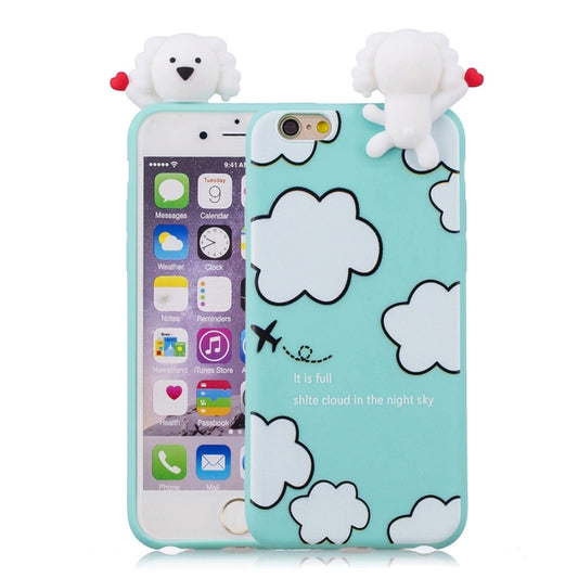 Funda protectora de TPU a prueba de golpes con dibujos animados para iPhone 6, iPhone 6 Plus, iPhone 7/8