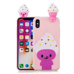 Funda protectora de TPU a prueba de golpes con dibujos animados para iPhone 11 Pro Max, iPhone X/XS, iPhone XR