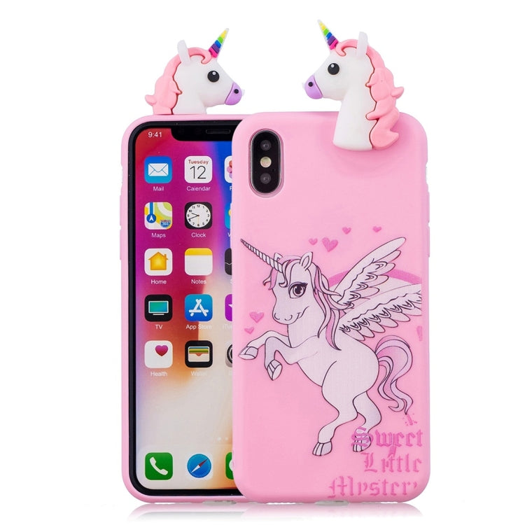 Funda protectora de TPU a prueba de golpes con dibujos animados para iPhone 11 Pro Max, iPhone X/XS, iPhone XR