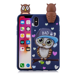 Funda protectora de TPU a prueba de golpes con dibujos animados para iPhone 11 Pro Max, iPhone X/XS, iPhone XR