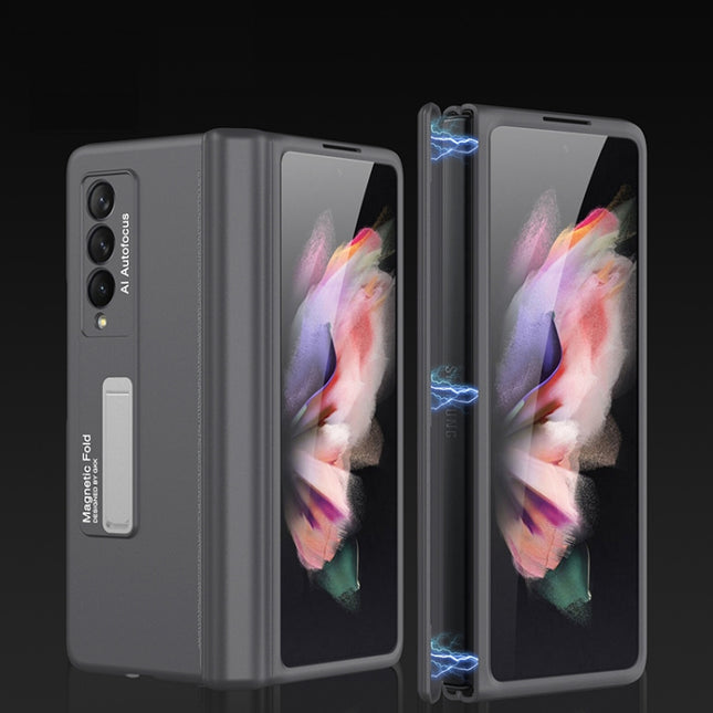 GKK Magnetische Telefon-Klapphülle mit vollständiger Abdeckung und Halterung für Samsung Galaxy Z Fold3 5G