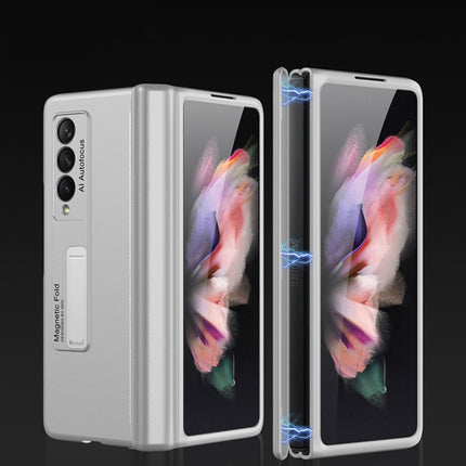 GKK Magnetische Telefon-Klapphülle mit vollständiger Abdeckung und Halterung für Samsung Galaxy Z Fold3 5G