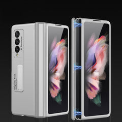 GKK Magnetic Full Coverage Phone Flip Case with Holder, For Samsung Galaxy Z Fold3 5G