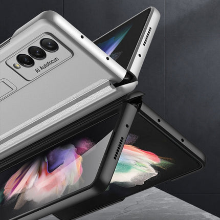 GKK Magnetische Telefon-Klapphülle mit vollständiger Abdeckung und Halterung für Samsung Galaxy Z Fold3 5G