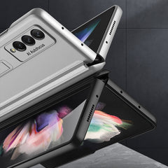 GKK Magnetic Full Coverage Phone Flip Case with Holder, For Samsung Galaxy Z Fold3 5G